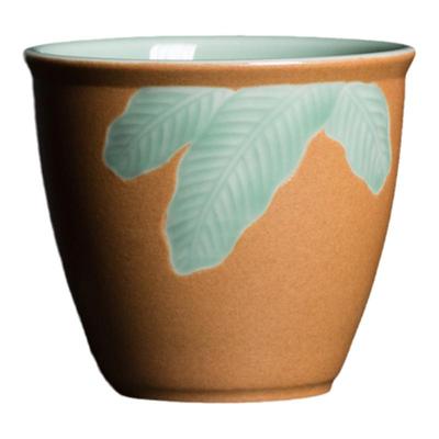 一叶知秋茶具茶杯瓯江青瓷中式