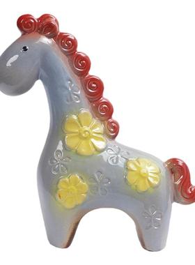 彩色玄关生肖礼品陶瓷招财简约现