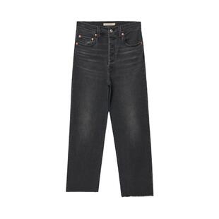 Levi's李维斯女士RIBCAGE高腰直筒美式经典复古时尚休闲牛仔裤
