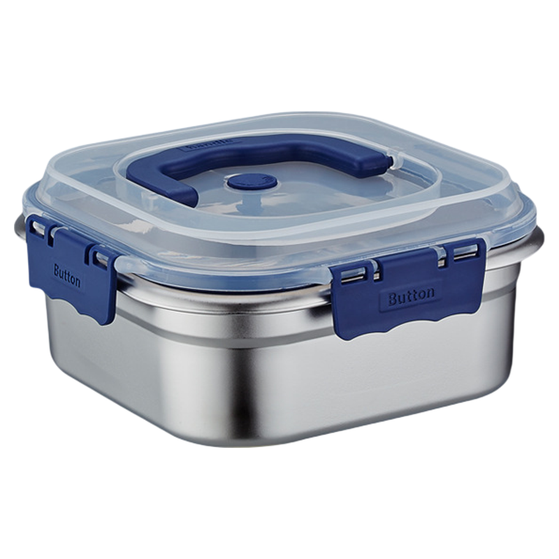 加厚316不锈钢保鲜盒食品级密封带盖便当盒大容量手提冰箱收纳盒