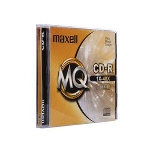 万胜（Maxell)麦克赛尔品牌单片包装厚盒子音乐空白刻录光盘车载