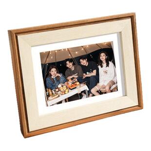 相框摆台洗照片加打印做成相册6寸7空框装裱高级感结婚照画框挂墙