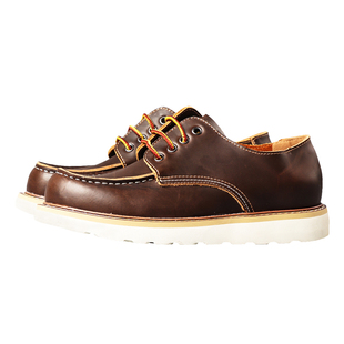 纯原外贸男鞋美式复古工装靴875疯马皮马丁靴男出口原单低帮靴子