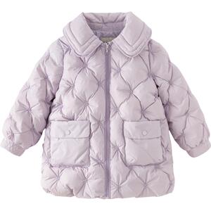戴维贝拉女童羽绒服冬装儿童白鸭绒洋气外套女孩童装女宝宝女大童