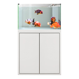 森森超白溪流缸 兰寿金鱼缸家用客厅中小型鹅卵石造景底滤生态缸