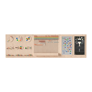 幼儿园亲子互动墙售楼处儿童区益智游乐趣味翻转墙架空层感统挂画