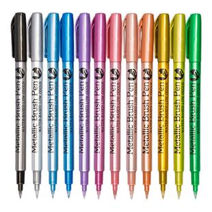 广纳550S彩色金属笔工艺笔记号签到签名笔彩绘diy相册黑卡高光笔