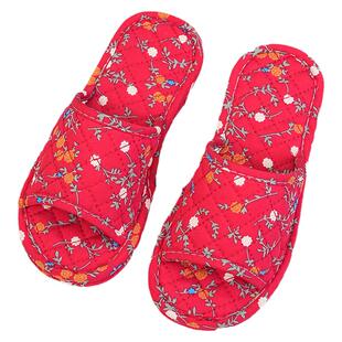 新款拖鞋女家居室内布艺布底拖鞋静音无声防滑棉布家用地板拖鞋