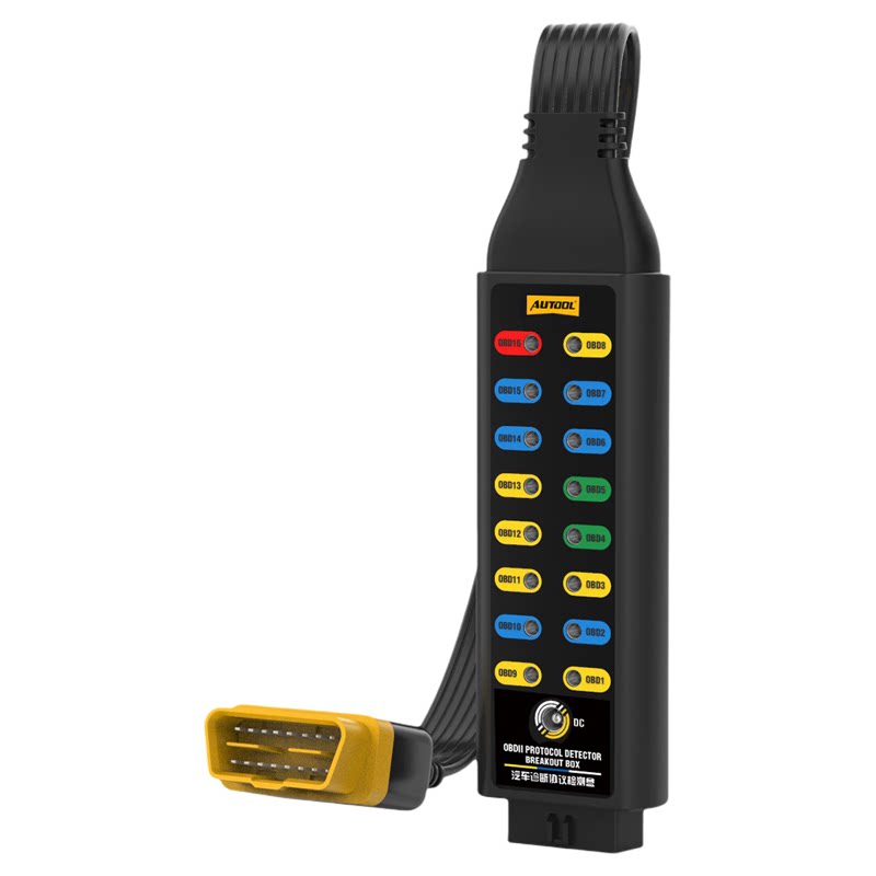 AUTOOL汽车OBD诊断协议跳线盒