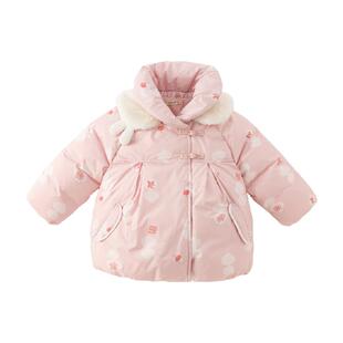 【抗菌绒】戴维贝拉女童羽绒服儿童中国风外套冬装保暖上衣