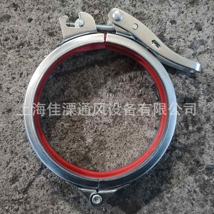 新款直销镀锌304不锈钢风管快速抱箍管夹桶箍卡箍通风管道配件卡