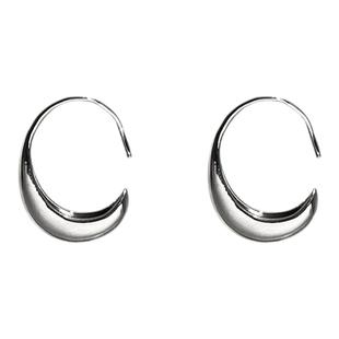 2025新款爆款金色水滴C型耳环女复古高级感耳钉小众冷淡风耳饰品