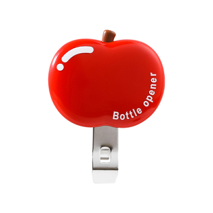 苹果磁吸口服液开瓶器啤酒起瓶器零食袋密封封口夹冰箱门创意装饰