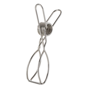 霜山304不锈钢晾晒夹阳台晒被子毛巾防风夹户外晾衣服防掉落夹子