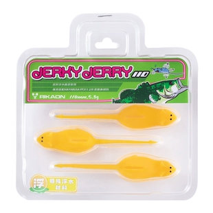 RIKAON野犬JERKY JERRY杰利鼠路亚软饵鼠形浮水假饵4.5寸鲈鱼钓饵
