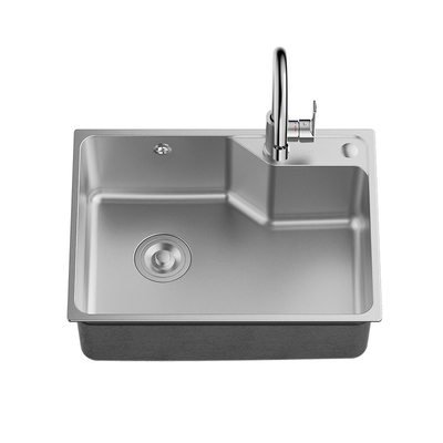 九牧304不锈钢喷砂家用水槽防臭