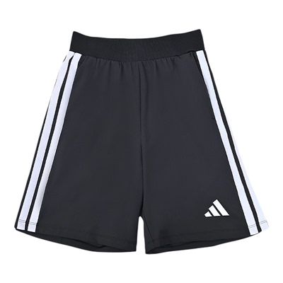 Adidas阿迪达斯新款儿童装男大童针织短裤简约百搭休闲裤KZ0351