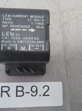 Lem LT 100-S Voltage Sensor 25Ohm 1:1000 12-15V