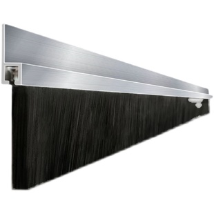 铝合金条刷工业防尘毛刷条机柜毛刷机床挡水尼龙毛刷门底密封毛刷