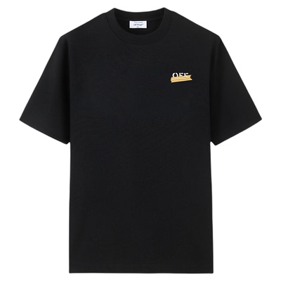 OFF-WHITE™胶带字母情侣短袖T恤