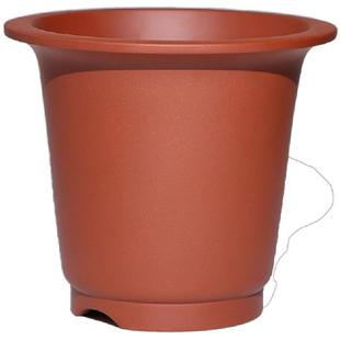 清香阁紫砂特大30口径金钟花盆红降坡手工古典大口径蕙兰墨兰花器