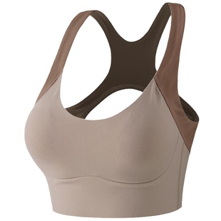 健身女孩升级运动内衣高度防震聚拢防下垂瑜伽背心一体式跑步文胸