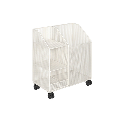 书架落地置物架可移动储物小推车