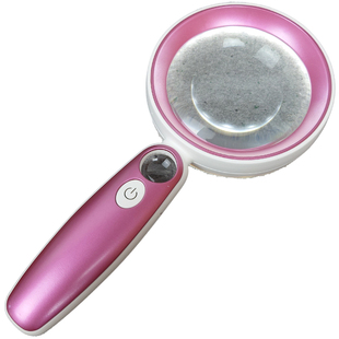 手持式放大镜非球面带灯充电老年人阅读高清学生读书专用看报便携