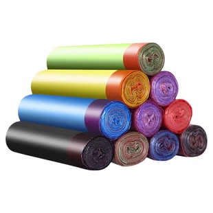 【5卷1大包】加厚抽绳式垃圾袋家用实惠大号厨房办公室拉级塑料袋