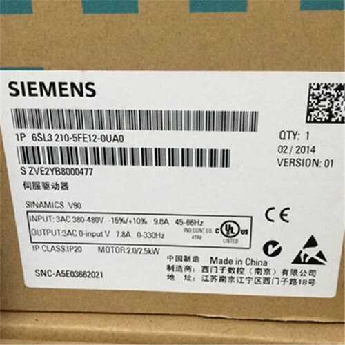 议价6SL3210-5FE12-0UA0西门子V90基本型伺服变频器6SL32105FE120