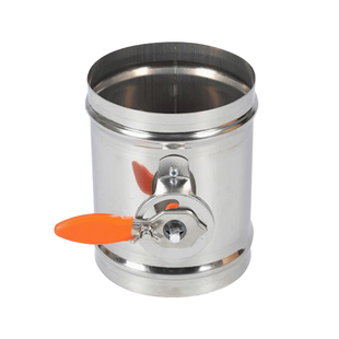 304不锈钢手动风阀密闭风量调节阀镀锌阀门通风管道新风开关蝶阀