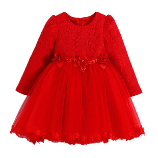 小花童礼服女童公主裙洋气演出服生日儿童蓬蓬纱裙女宝宝周岁主持