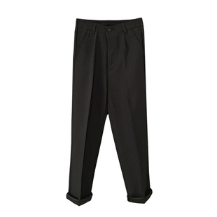 裤子男春季韩版潮流ins直筒休闲裤男士西裤百搭帅气宽松阔腿长裤