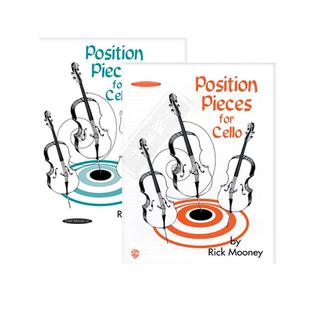 大提琴把位技巧练习 全套共一至两卷 Alfred原版进口乐谱书 Position Pieces for Cello Book 1-2 00-0762/00-20572X