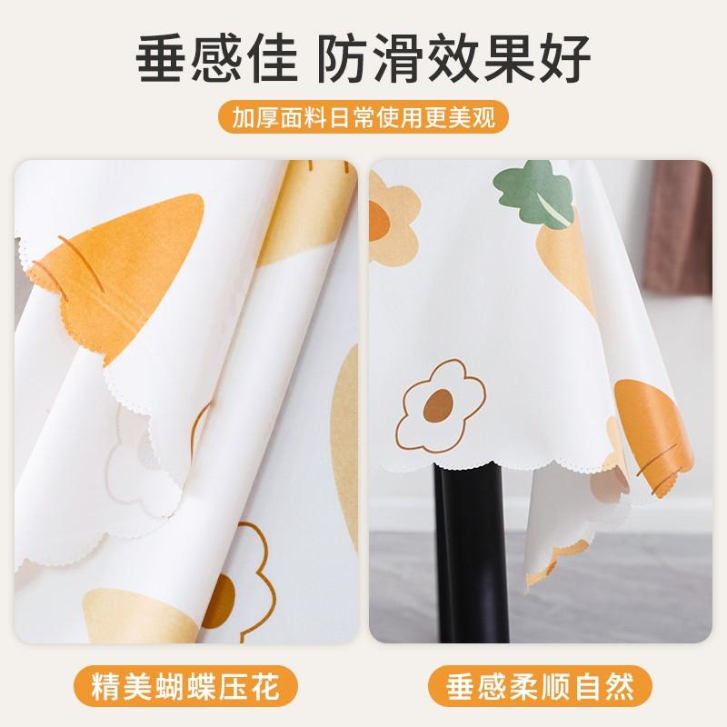 小圆桌摆台桌布防水桌垫免洗圆形家用TPU餐桌布塑料茶几垫子台布