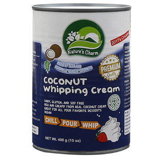 泰国椰子搅打奶油无麸质植物纯素打发奶油coconut whipping cream