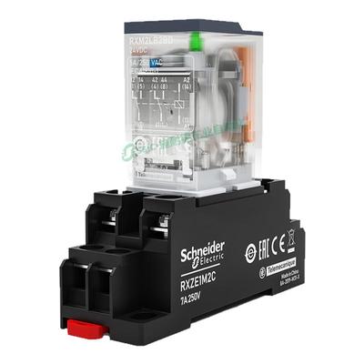 rxm4ab2bd施耐德中间继电器dc24v直流14脚针小型4lb2p7正品220伏