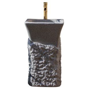 掬涵庭院户外洗手盆室外别墅花园洗手池立柱仿石洗手台水池水槽