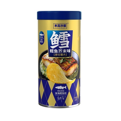 本高沙屋原切薯片脆爽鳕鱼芥末味