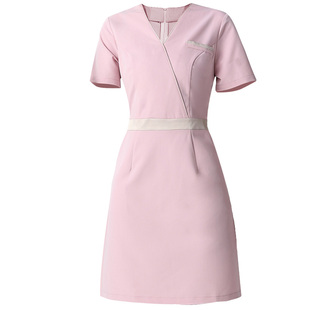 美容师工作服女夏季连衣裙按摩技师服美容院工衣美容美体店秋冬款