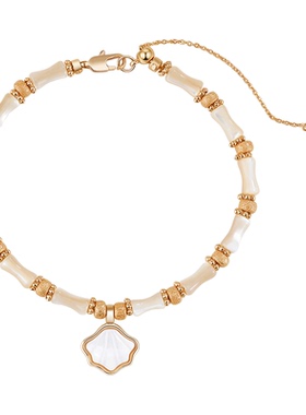 AJIDOU阿吉豆手链女款一贝子竹节