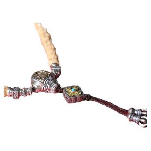 s925纯银万向轴精工配饰108手串百香籽文玩万能轴三通两侧连接轴