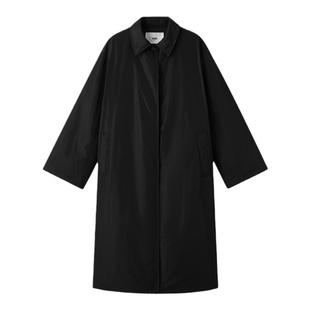 440ME女装 经典翻领宽松大衣式轻薄长款风衣式棉服外套FCFW0505W