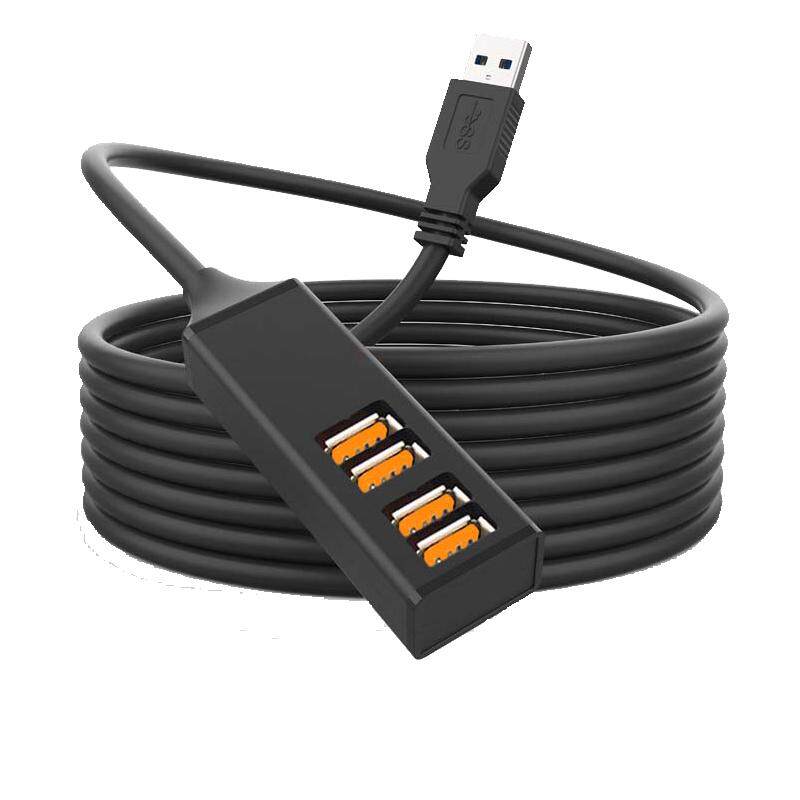 usb扩展器2.0集线器多口USB延长线一拖四拓展坞分线器3米5米10米