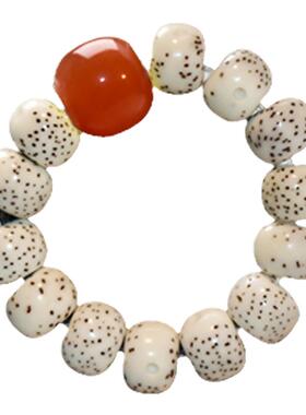 珠珠戒指女小众星月菩提手捻简约