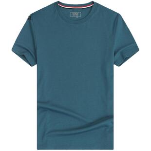 雅戈尔夏季男士短袖T恤休闲宽松圆领水柔棉打底新疆棉T恤9614