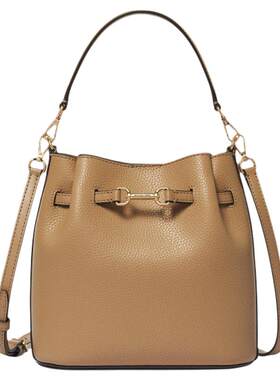 【夏季新品】MICHAEL KORS MK Carson 女士小号马衔扣斜挎水桶包