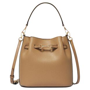 【夏季新品】MICHAEL KORS MK Carson 女士小号马衔扣斜挎水桶包