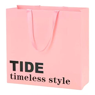 服装店手提袋定制纸袋礼品袋简约纸质购物袋环保包装袋加厚耐用