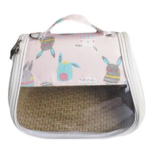 刺猬外出包帆布松鼠鹦鹉透明宠物外带包大号透气仓鼠金丝熊豚鼠窝